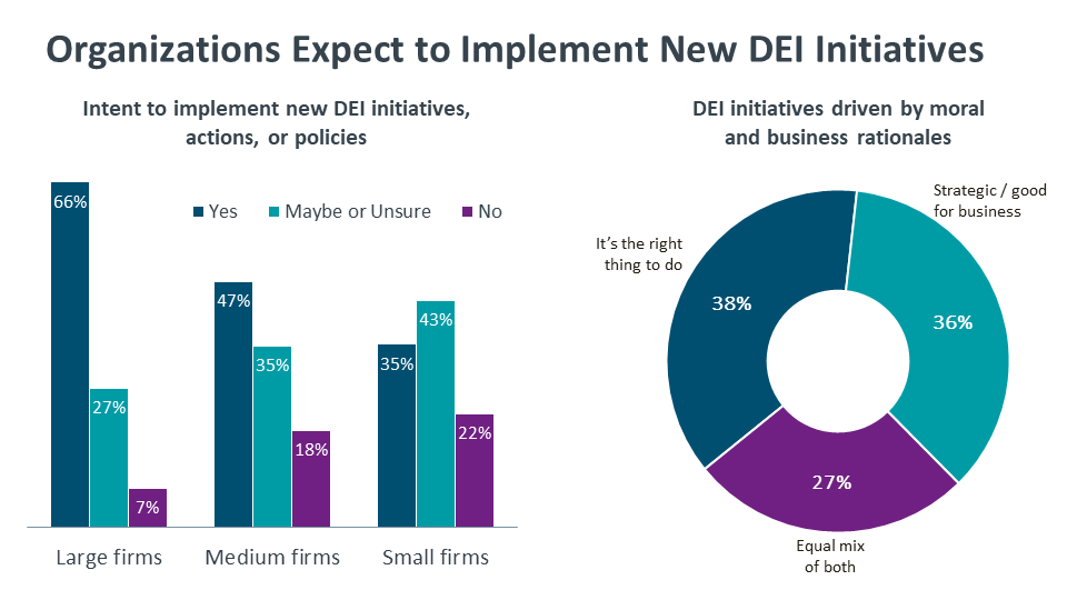 Organizations Expect to Implement New DEI Initiatives